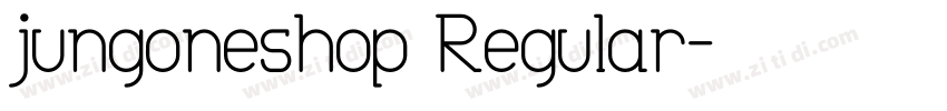 jungoneshop Regular字体转换
